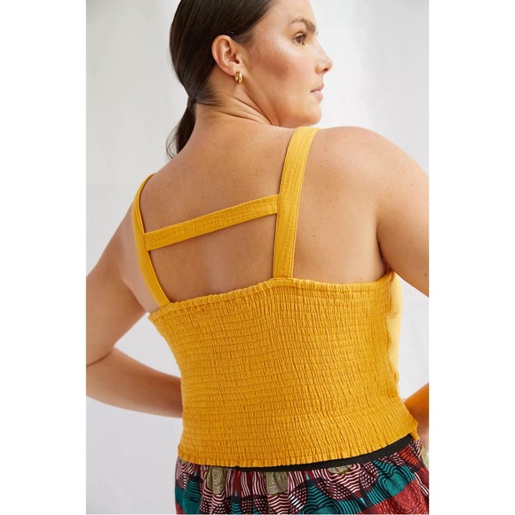 Anthropologie Smocked Tie-Back Tank NWT Size XL - Picture 7 of 16